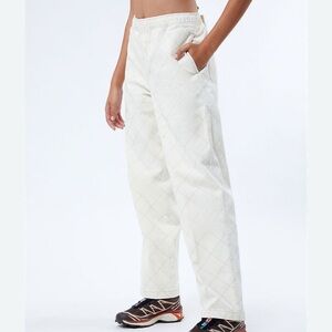 OBEY Denim Easy Diamond Pants Cream Size L